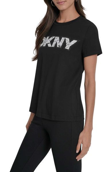 Топ S/S NEWSPAPER LOGO T, колір чорний 14856-P5RH3WNA_BLK фото