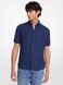 Shirt SS BD YD LINEN, color blue
