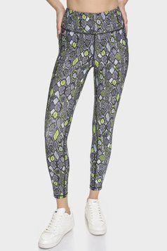 Leggings PRINTED HIGH WAIST 7, color lime