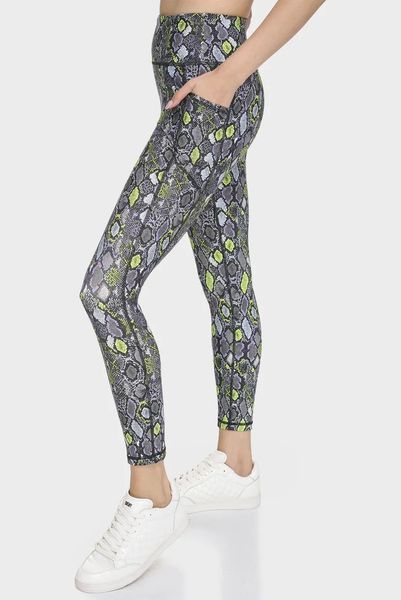 Легінси PRINTED HIGH WAIST 7, колір лайм 12503-DP3P2950_FW9 фото