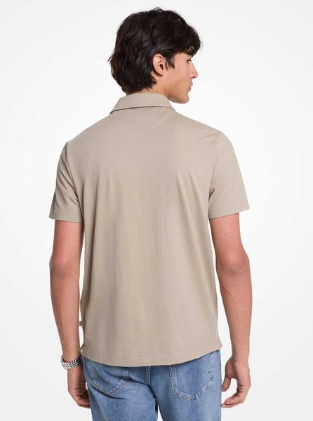 Polo shirt SLEEK PIQUE SS ZIP POLO, color green