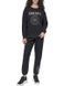 Jumper MED LG CREW NK SWTSH, color black/black/silver