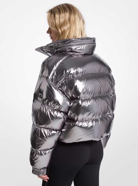 Jacket METALLIC SHORT DOWN JKT, color dark metallic