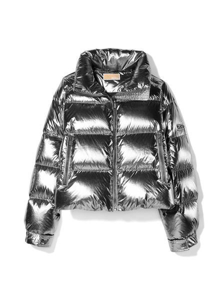 Jacket METALLIC SHORT DOWN JKT, color dark metallic