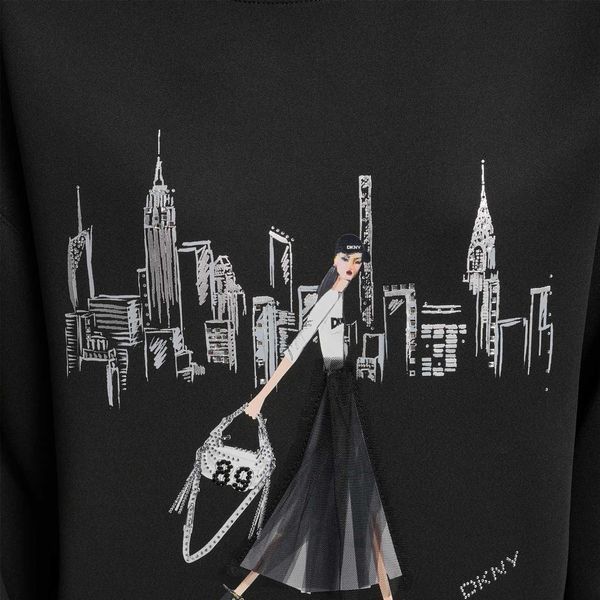 Пуловер L/S NYC SKYLINE CONV, колір чорний 14844-P5MOQCSC_BLK фото
