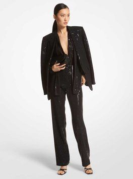 Jacket SQN PNSTRP MENSY BLAZER, color black