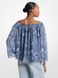 Блузка OFF SHLDR TIE DYE TOP, колір темно-синій 14158-MS540SAHC7_409 фото 2