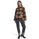 Jacket SNAP FRONT RAGLAN SL, color black/brown