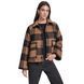 Jacket SNAP FRONT RAGLAN SL, color black/brown