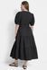 Dress S/S TIERED POPLIN DR, color black