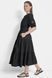 Dress S/S TIERED POPLIN DR, color black