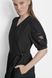 Dress S/S TIERED POPLIN DR, color black