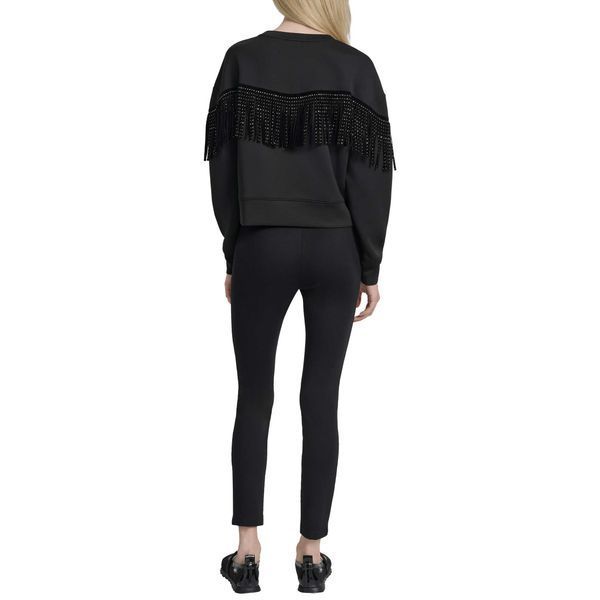 Топ L/S STUDDED FRINGE P, колір чорний 14855-P5GH7XQE_BLK фото