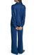 Top L/S TWIST CREASE TOP, color blue