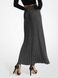 Skirt RIBBED METLC MAXI SKIRT, color black/silver