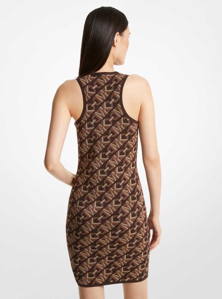 Dress ECO MK DOT EMPR LOGO DRS, color chocolate