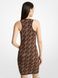 Dress ECO MK DOT EMPR LOGO DRS, color chocolate