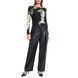 Trousers WIDE LEG PLEAT FRONT, color black