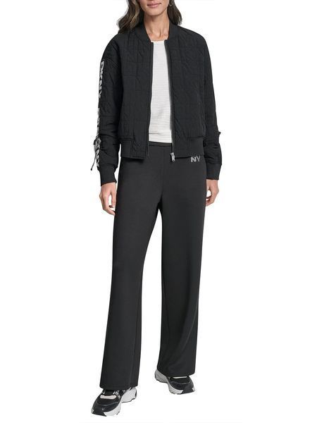 Jacket L/S QUILTED STACK LO, color black