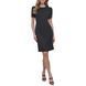 Dress RUCHED PUFF SLEEVE S, color black