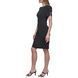 Dress RUCHED PUFF SLEEVE S, color black