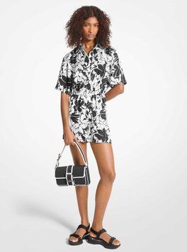 Сукня POP PALM SS ROMPER, колір чорний/білий 13173-MS4827FB0N_048 фото