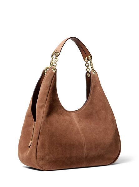 Bag LG TRPL COMPT SHLDR TOTE, color light brown