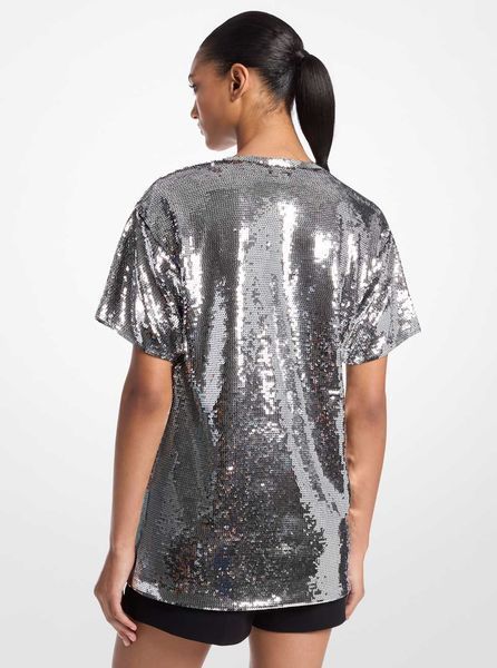 Футболка SEQ OVRSIZE BF TUNIC TEE, колір срібний 13568-MF451IW6PK_040 фото