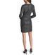 Dress L/S SURPLICE TOP WIT, color black/silver
