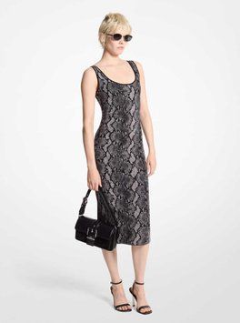 Сукня SNAKE JACQ SCOOP NK DRS, колір чорний 13573-MF482KGF58_001 фото