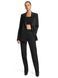 Trousers TUXEDO SLIM LEG PANT, color black