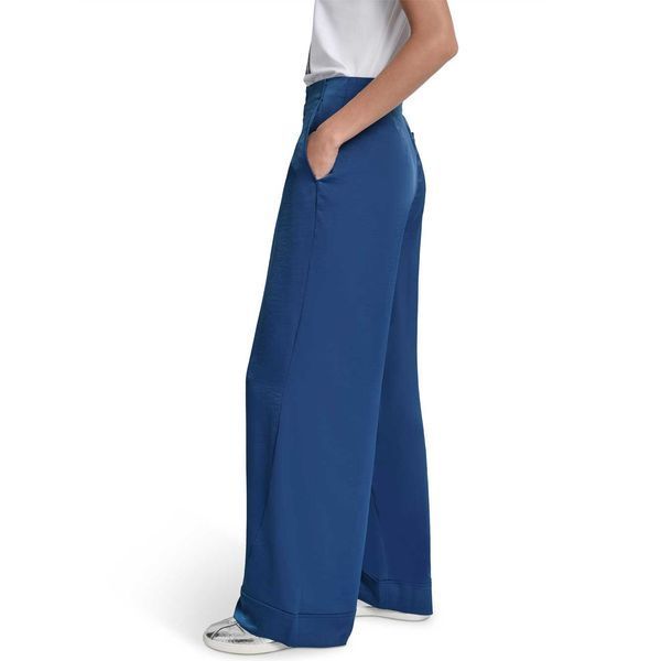 Trousers WIDE LEG GLZD DRSSNG, color blue