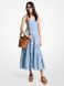Dress ZEBRA TIERED MIDI DRESS, color chambray