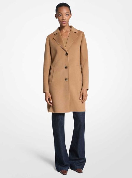 Coat DFW SCARF COAT, color brown