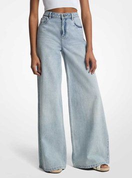 Джинси SUPER WIDE LEG JEAN, колір синій 13916-MS59070FAU_945 фото