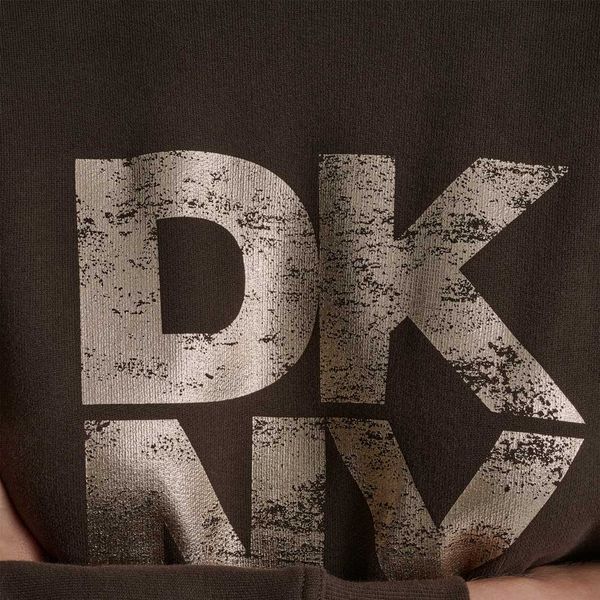 Пуловер DISTRESSED DKNY STAC, колір коричневий/рожеве золото 14733-DJ5T1618_OJH фото
