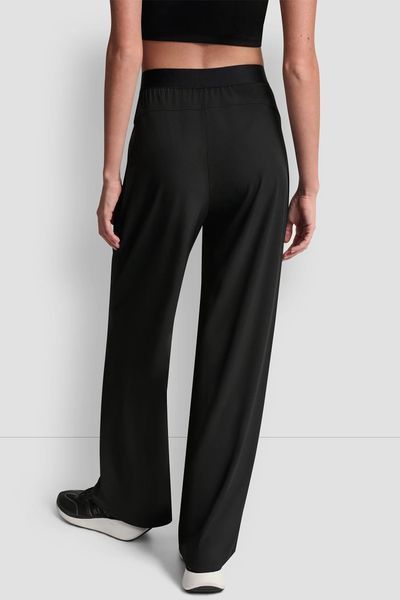 Trousers MINI STUD LG RLXD JO, color black