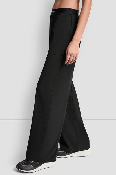 Trousers MINI STUD LG RLXD JO, color black