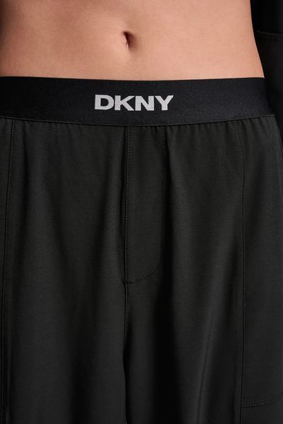 Trousers MINI STUD LG RLXD JO, color black