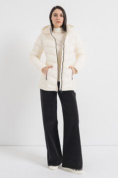 Jacket ZIPFRT SHORT PACKBLE, color pearl