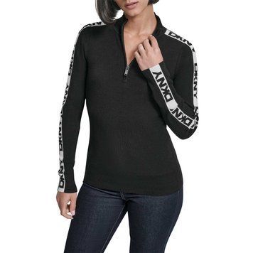 Пуловер L/S 1/4 ZIP LOGO TAP, колір чорний 14728-P5MSAY01_BLK фото
