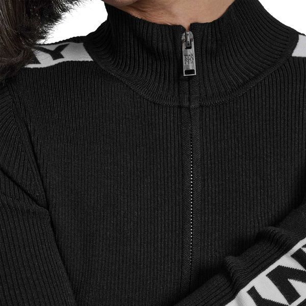 Jumper L/S 1/4 ZIP LOGO TAP, color black