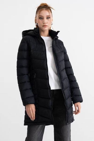 Jacket LIGHT WEIGHT PUFFER, color black