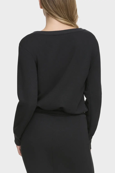 Dress OFF THE SHOULDER EMB, color black