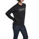 Jumper L/S GLITTER LOGO PUL, color black